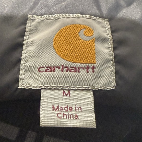 Carhartt Vest Mens M Black Rain Defender Insulated Puffer Work Wear - Picture 6 of 11